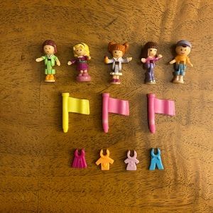 1996 Polly Pocket Magical Movin' Pollyville 🛍️🐶🦢🛶